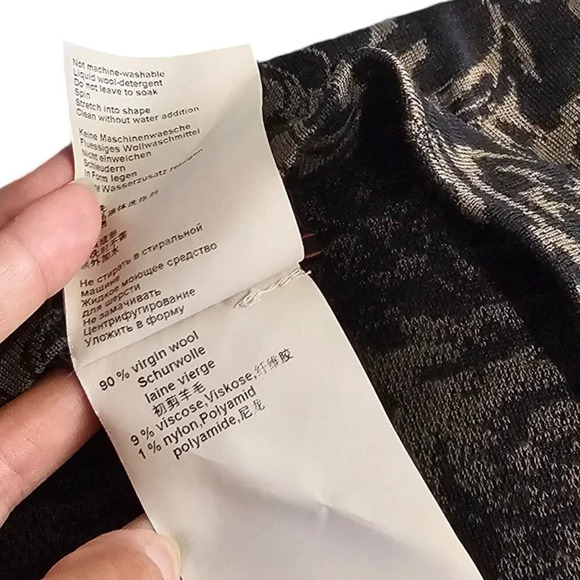 Marc Cain Womens Waterfall Open Front Wool Cardigan Size NO. 4 US 10 - Picture 8 of 8